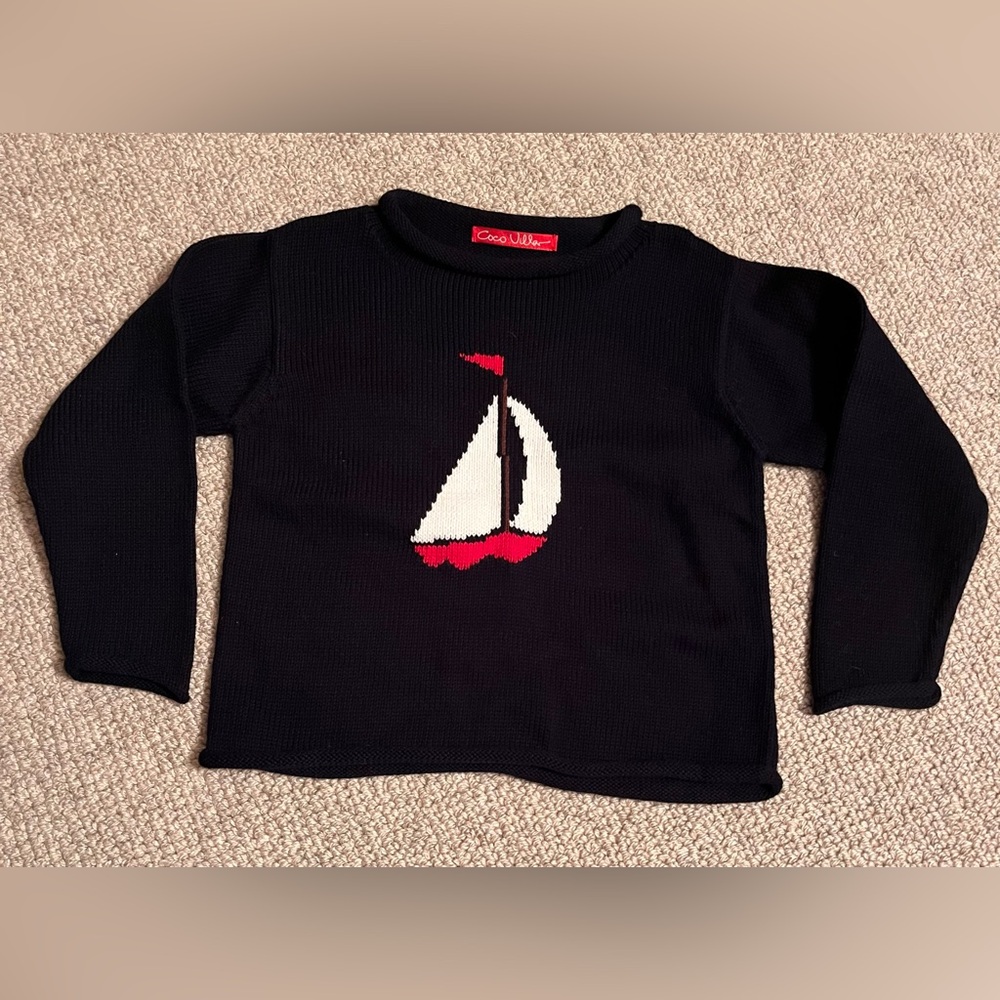 Instarsia Sailboat Sweater